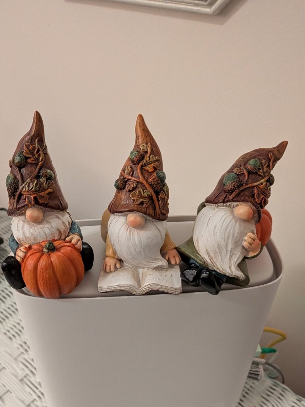 Fall/Thanksgiving Resin Gnome Trio